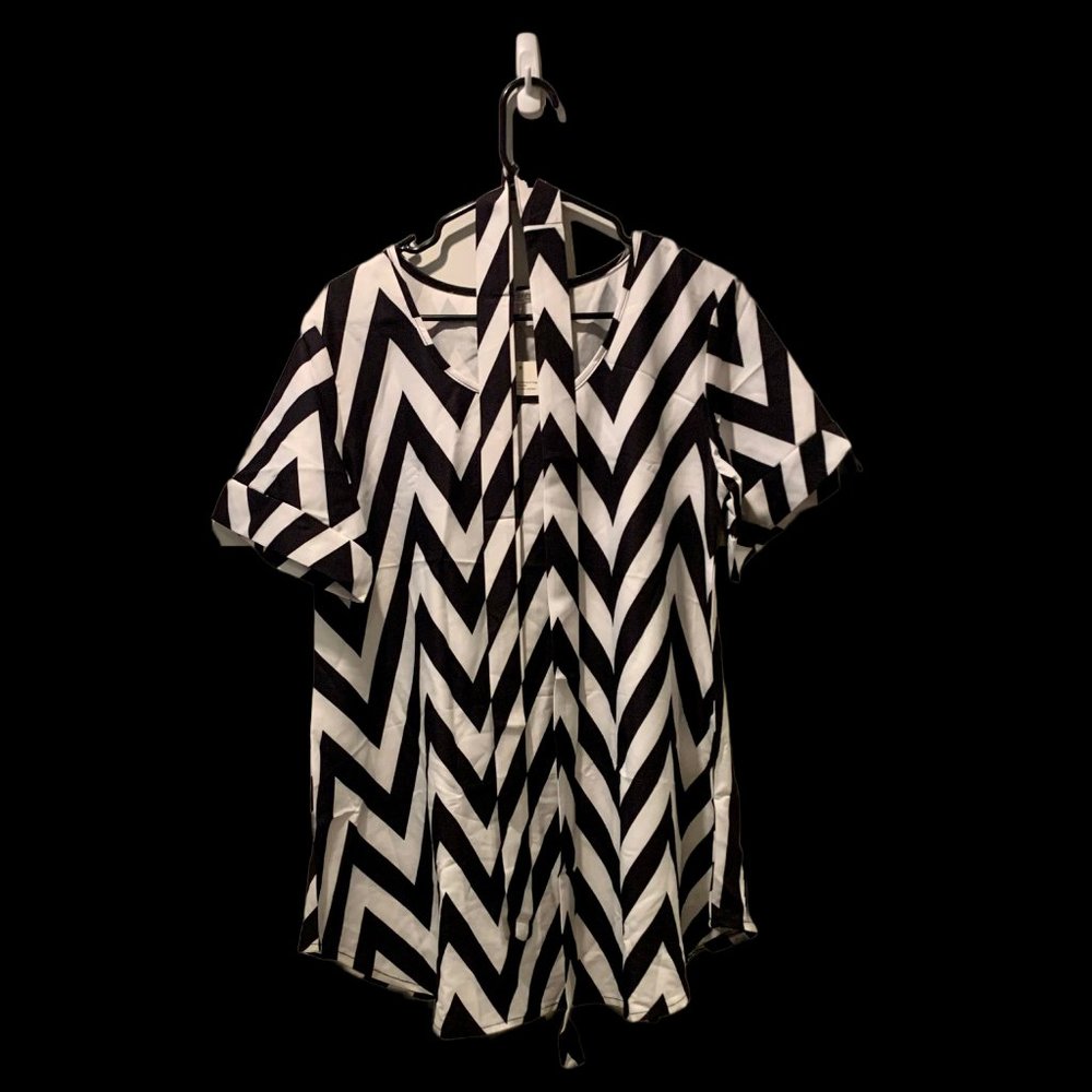 Meaneor Women O-neck Slimming Short Sleeve Smocked Empire Waist Tank Chiffon Top